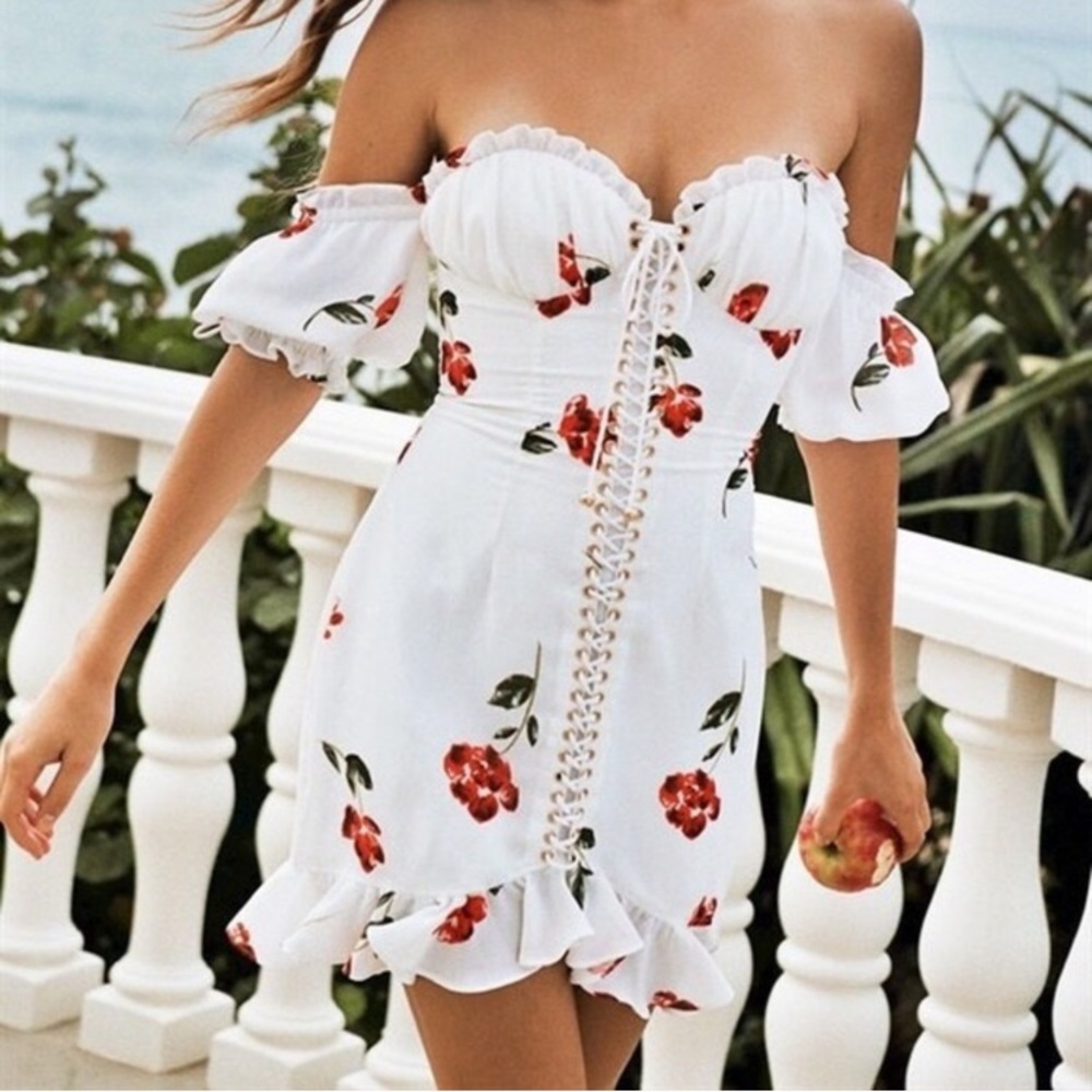 ❌❌SOLD!❌❌ Rose corset dress - Picture 4 of 4